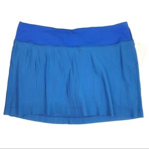 NWT Lululemon Pleat to Street III Blue Skirt 8